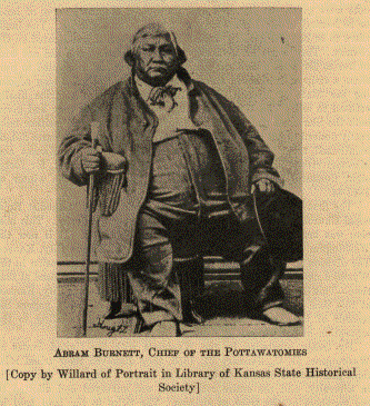 Potawatomi Chief Abram Burnett