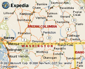 Map - Penticton, BC