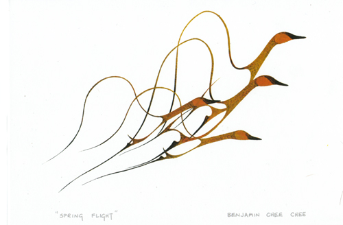 Spring Flight by Benjamin Chee Chee
