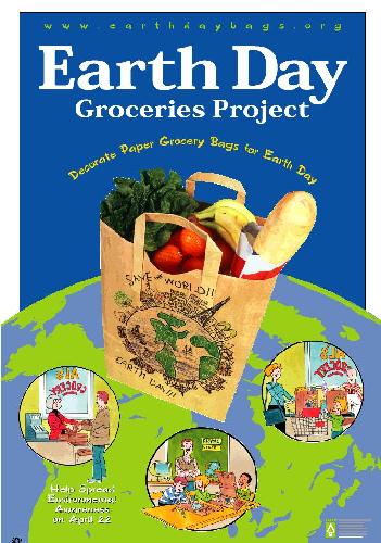 Earth Day Groceries Project Poster
