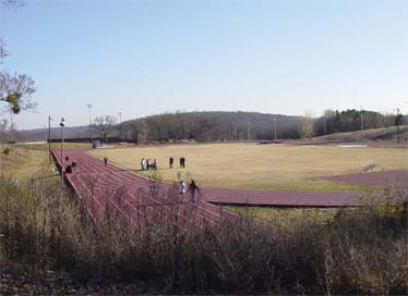 Sequoyah High School's running track in Tahlequah, Oklahoma