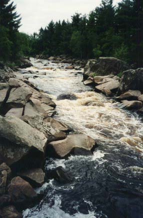 Big Falls on the Jump at low water (500 cfs)
