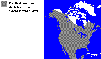 Great Horned Owl distribution
