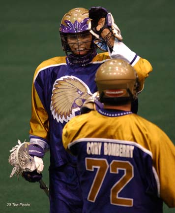 Iroquois Nationals celebrate a goal