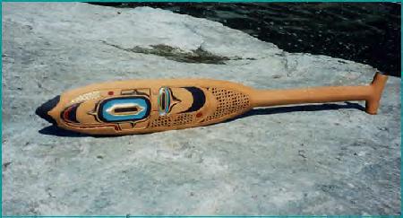 Tlingit Canoe Paddle-Beaver