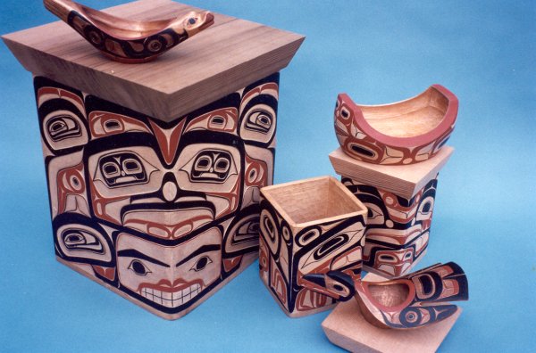 Bentwood Boxes And Carved Bowls