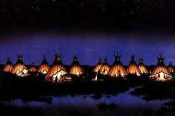 Nightfires - Tipi Camp at Night
