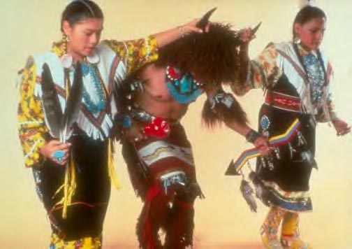 Members of the American Indian Dance Theatre wear their tribal regalia during performances.