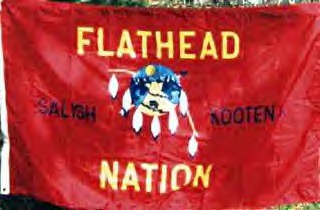 A tepee is the central focus of the Flathead Tribe’s flag.