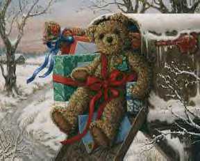 Teddy Bear and presents