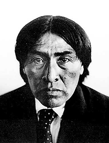 An Indian known as Ishi is shown in this July 1912 portrait made in San Francisco. Ishi's brain was returned from the Smithsonian Institution to California for burial in 1999. 
