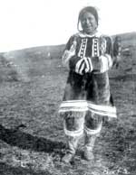 Miali Aarjuaq, of the Pond Inlet region, offers a smile to the camera on May 25, 1923. (PHOTO BY JOSEPH DEWEY SOPER)