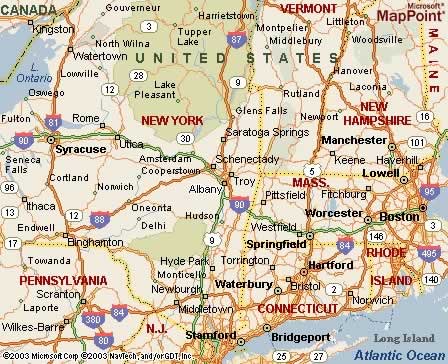 Albany, NY Map