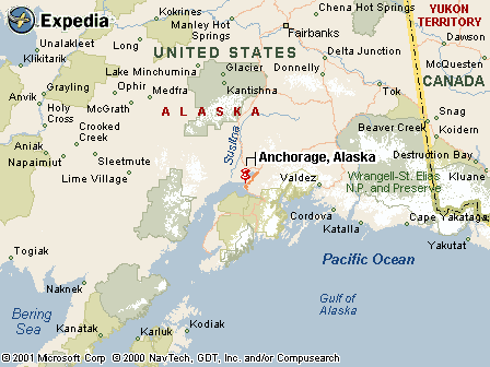 Annchorage, AK Map