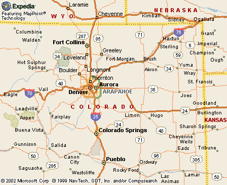 Arapahoe County, CO Map