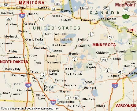 Bemidji, Minnesota map