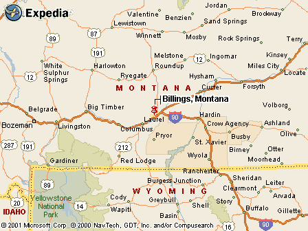 Billings, MT Map
