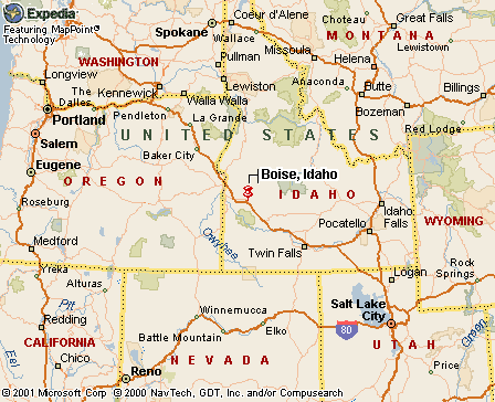 Boise, ID Map