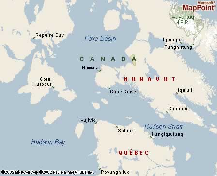 Cape Dorset, Nunavut, Canada Map