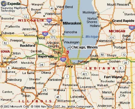 Chicago, IL Map