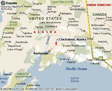Chickaloon, AK MAP