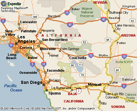 Coachella CA Map