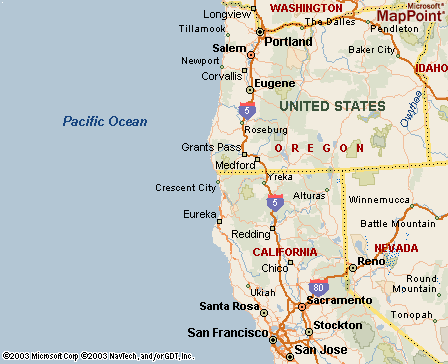 Del Norte County, CA Map