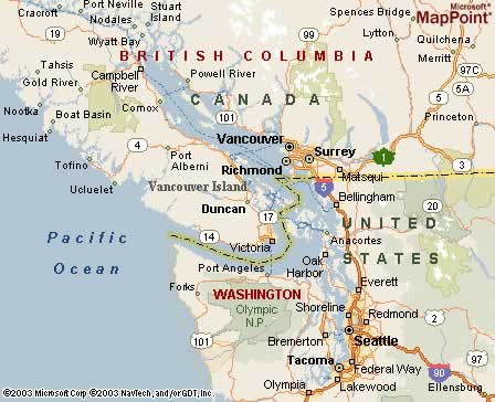 Duncan, British Columbia, Canada Map