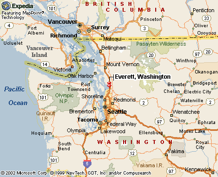 Everett, WA Map