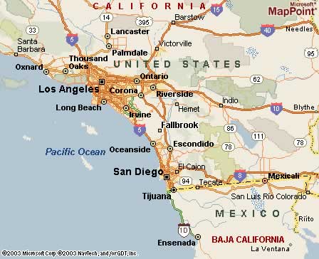 Fallbrook, CA Map