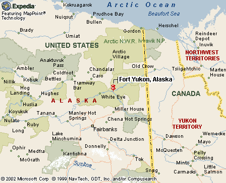 Fort Yukon, AK Map