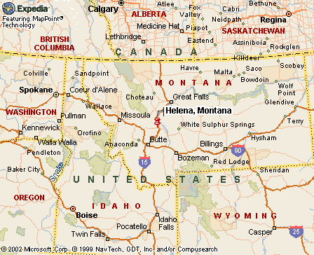 Halena, MT Map