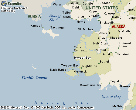 Hooper Bay, AK Map