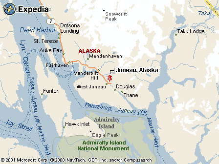 Juneau, AK Map