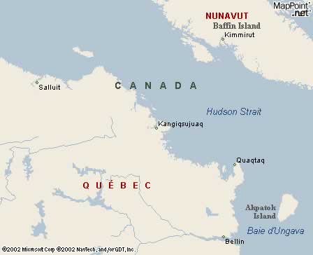 Kangiqsujuaq, Quebec Map