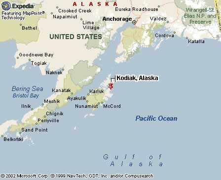 Kodiak, AK Map