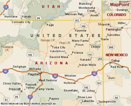 Kykotsmovi, Arizona map