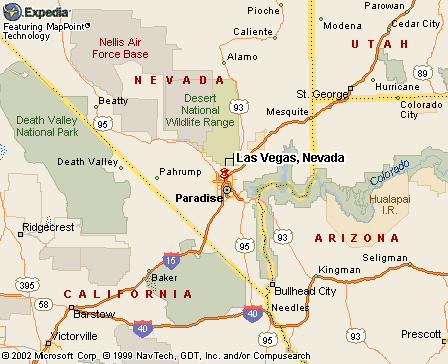 Las Vegas, NV Map