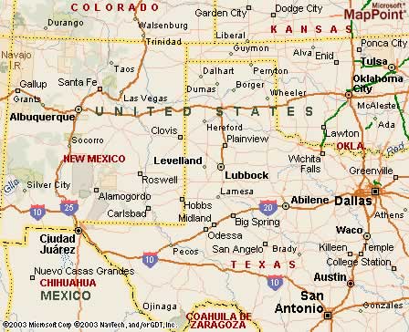 Levelland, TX Map