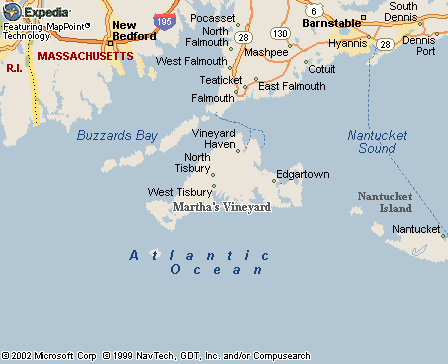 Martha's Vineyard, MA Map
