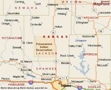 Mayetta, KS Map
