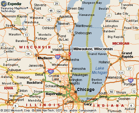 Milwaukee, WI Map