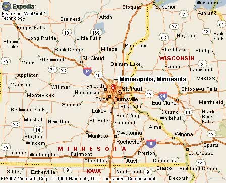 Minneapolis, MN Map