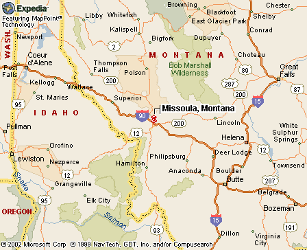 Missoula, MT Map
