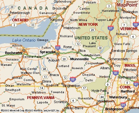 Munnsville, NY Map