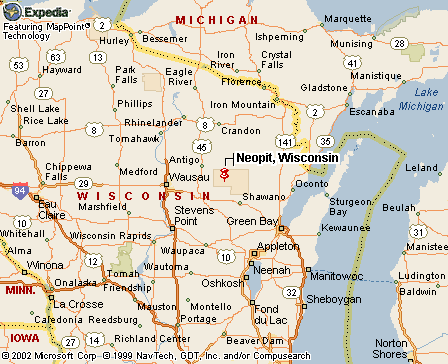 Neopit, WI MAP