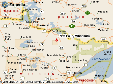 Nett Lake, MN Map