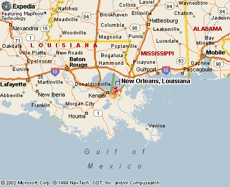 New Orleans, LA Map