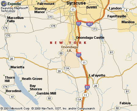 Onondaga Nation, NY Map