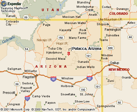 Polacca, AZ Map